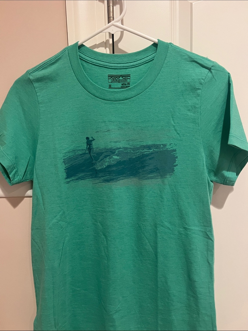Patagonia Teal Surf Graphic T‑Shirt